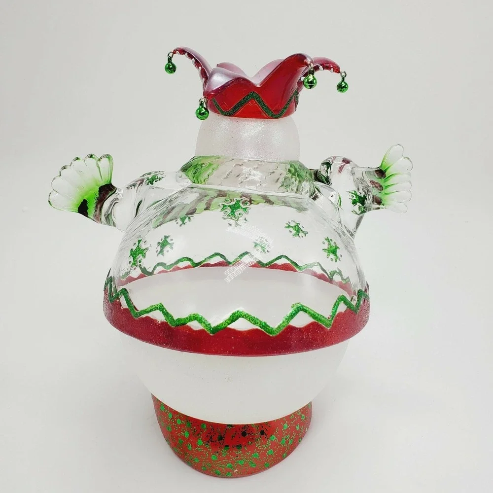 Department‎ 56 Christmas Candy Dish Snowman Flip Tops Holder Decoration